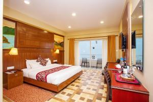 Katil atau katil-katil dalam bilik di Hotel Iceland