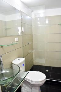 Koupelna v ubytování Hotel Hernández CTG