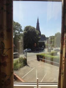 a view of a parking lot from a window at Bowman Lodge in Chester