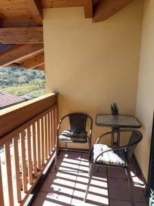 Balkón nebo terasa v ubytování B&B Elisè