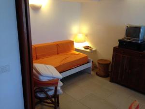 Säng eller sängar i ett rum på Casa Vacanza la terrazza panoramica a 200 mt dal mare