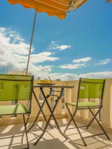 Balkón alebo terasa v ubytovaní Sunny City Center Apartment