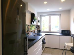 Kuchyňa alebo kuchynka v ubytovaní Apartament Kamienna Gdynia