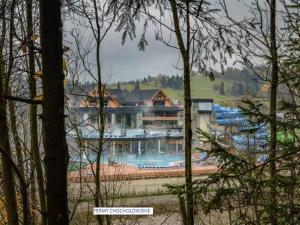 a large house with a large swimming pool at Dom Cypryda in Chochołów