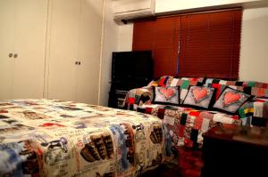 Postel nebo postele na pokoji v ubytování Confortable apto tipo Suite/ Turismo Relax