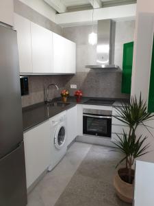 Kuchyň nebo kuchyňský kout v ubytování Apartamento Las Setas