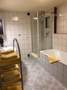 Koupelna v ubytování Hotel Seehalde
