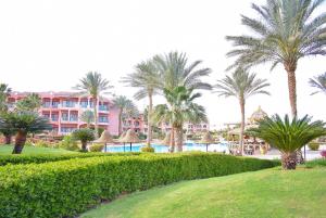 a view of the resort from the grounds at Parrotel Aqua Park Resort in Sharm El Sheikh