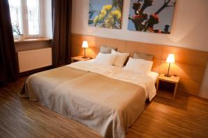 Łóżko lub łóżka w pokoju w obiekcie Apartamenty 23