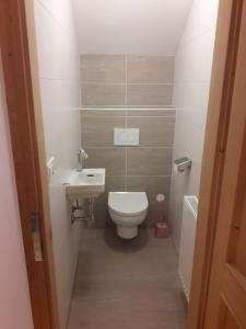 Kúpeľňa v ubytovaní idyllischer Landhof Nähe Millstättersee Ferienwohnung mit Balkon
