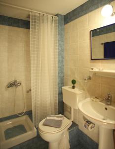 Koupelna v ubytování Hotel Dimoula