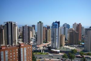 a view of a city with tall buildings at Gemelos XII - Fincas Arena in Benidorm