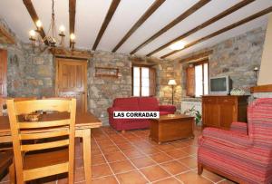 Zona de estar de Casas Rurales Las Corradas