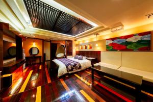 Posezení v ubytování Hotel Lotus Otsu (Adult Only)