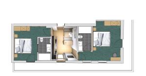 The floor plan of Haus Hubertus