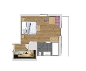 The floor plan of Haus Hubertus
