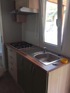 Kuchyň nebo kuchyňský kout v ubytování Camping Verde