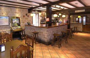 The lounge or bar area at Casa Paulino