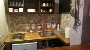 Dapur atau dapur kecil di Guest House Šebeš