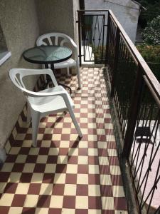 A balcony or terrace at ZÁMOR HOLIDAY HOUSE