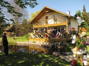 Zahrada ubytování Beachside Guest House Strautini