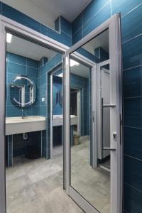 Koupelna v ubytování Hostel Kyosheto