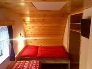Posteľ alebo postele v izbe v ubytovaní Chata Maco