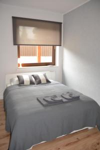 Katil atau katil-katil dalam bilik di Apartament Fibra Flat White