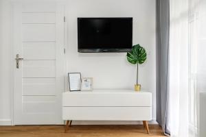 Televízia a/alebo spoločenská miestnosť v ubytovaní Gold Apartments Your Holiday Home RODZINNY 3