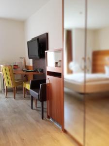 TV a/nebo společenská místnost v ubytování Astralis Hotel Domizil