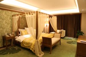 Letto o letti in una camera di Yun'an Huidu Hotel