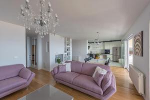 Posezení v ubytování Penthouse Jure