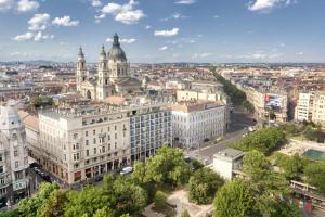 Udsigt til Budapest eller udsigt til byen taget fra lejligheden