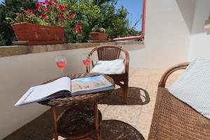 A seating area at Masseria Fagà