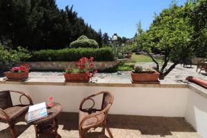 A garden outside Masseria Fagà