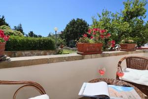 A garden outside Masseria Fagà