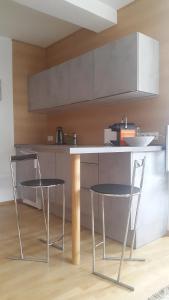 Kuchyň nebo kuchyňský kout v ubytování Haus Schönblick - wunderbare Zentrumslage