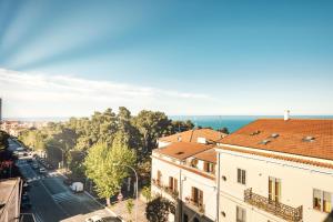 a view of a city street with buildings at Hotel Dei Sette in Vasto