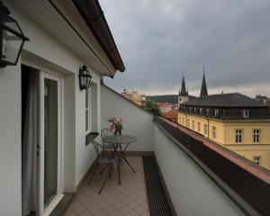 Balkón nebo terasa v ubytování Residence Jecna
