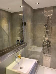 Koupelna v ubytování Hotel Dias