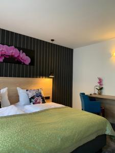 מיטה או מיטות בחדר ב-Hotel Dias