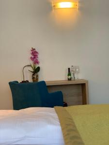 Postel nebo postele na pokoji v ubytování Hotel Dias