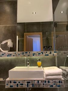 Koupelna v ubytování Hotel Dias