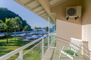 Uma varanda ou terraço em Beach Hotel Juquehy