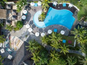 an overhead view of a pool at a resort at Solana Beach Mauritius - Adults Only in Belle Mare