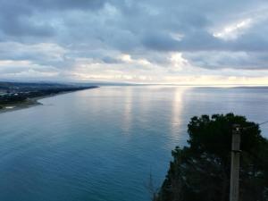 a view of a large body of water at Luna Convento Copanello B&B in Stalettì