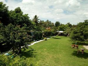 สวนหย่อมนอก AtMyHomeStay Bangsaphan