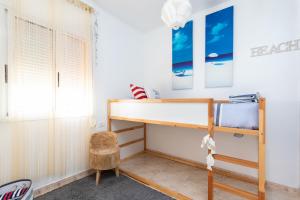 Posteľ alebo postele v izbe v ubytovaní Duplex Charco del Valle with Sea View