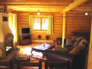Posezení v ubytování Zrubové chaty Stará Lesná