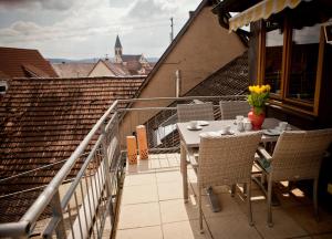 Balkón nebo terasa v ubytování Haus Weinbergblick
